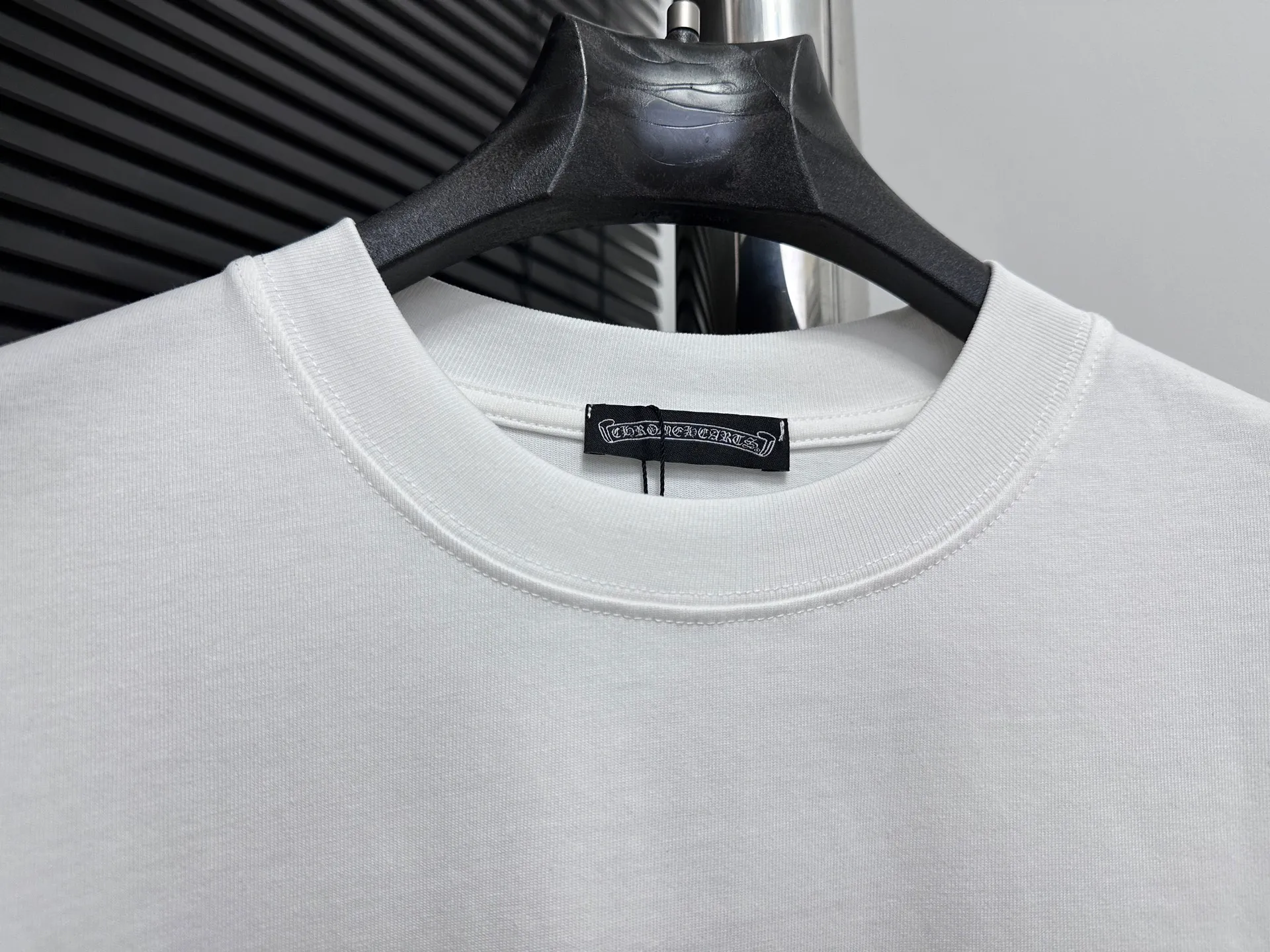 🅿️170 [Chrome heart*] Chrome heart 25ss early spring new short-sleeved T-shirt ·280g 100% cotton double yarn jersey fabric ·Special thickened 32 pieces of double-strand 1x1 thread in the same cylinder custom dyeing ·Double-needle stitching and cross-stitching technology ·Original main mark washed tag Color: Black White Size: S-XL